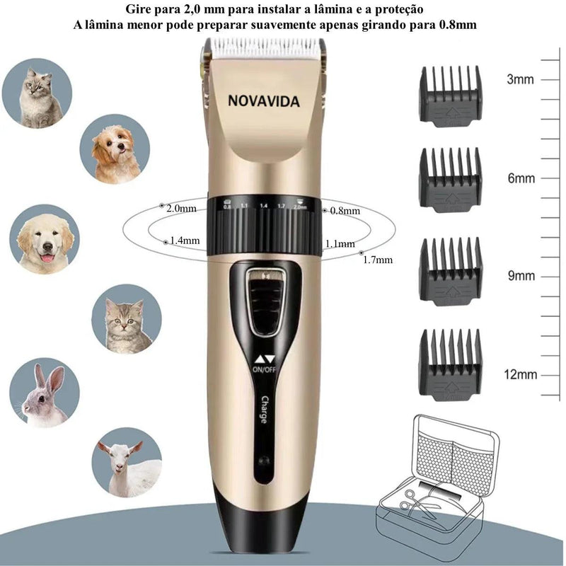 Corte Fácil - Máquina de Tosa Profissional para Pets