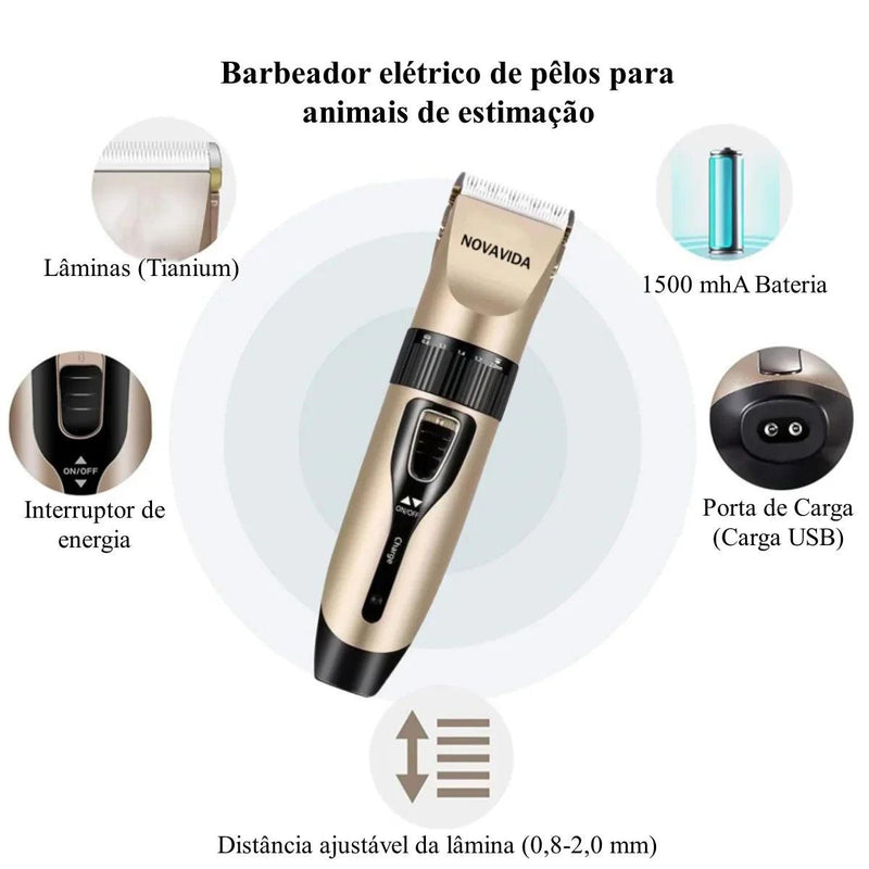 Corte Fácil - Máquina de Tosa Profissional para Pets