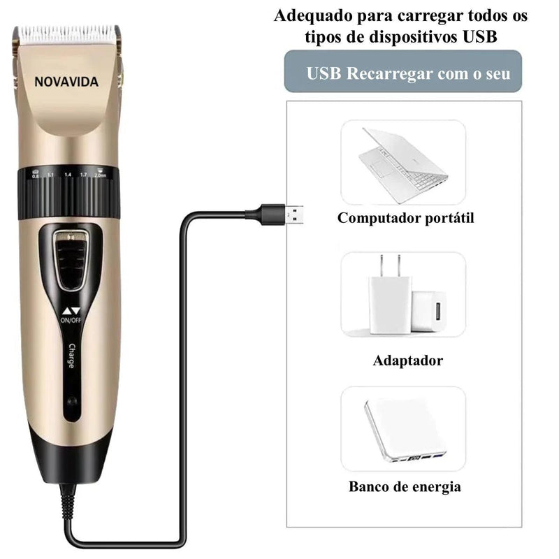 Corte Fácil - Máquina de Tosa Profissional para Pets