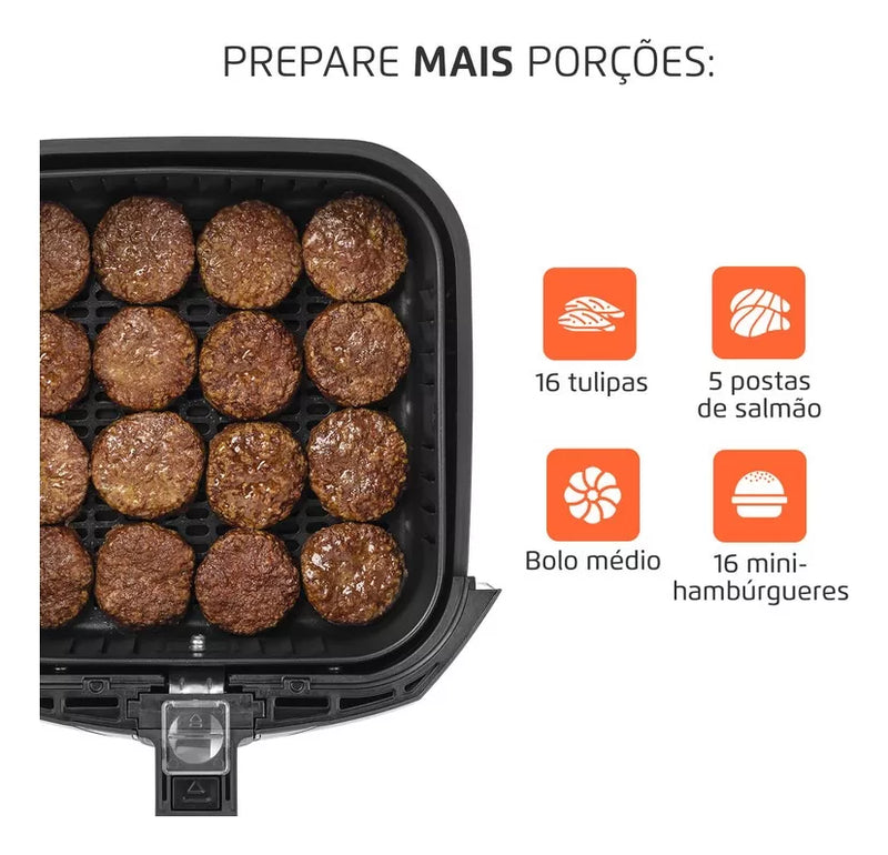 Fritadeira Air Fryer Mondial AFN-40-BFT 4L 1500W Preta