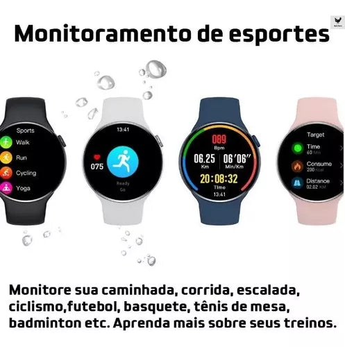 Relógio Smartwatch Feminino E Masculino W28 Pro Redondo