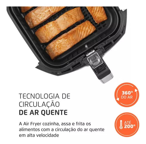 Fritadeira Air Fryer Mondial AFN-40-BFT 4L 1500W Preta