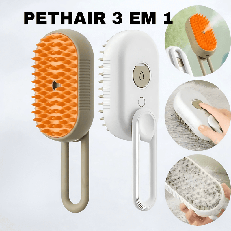 Pet Hair - Escova 3 em 1 - Limpeza e Eficácia garantida