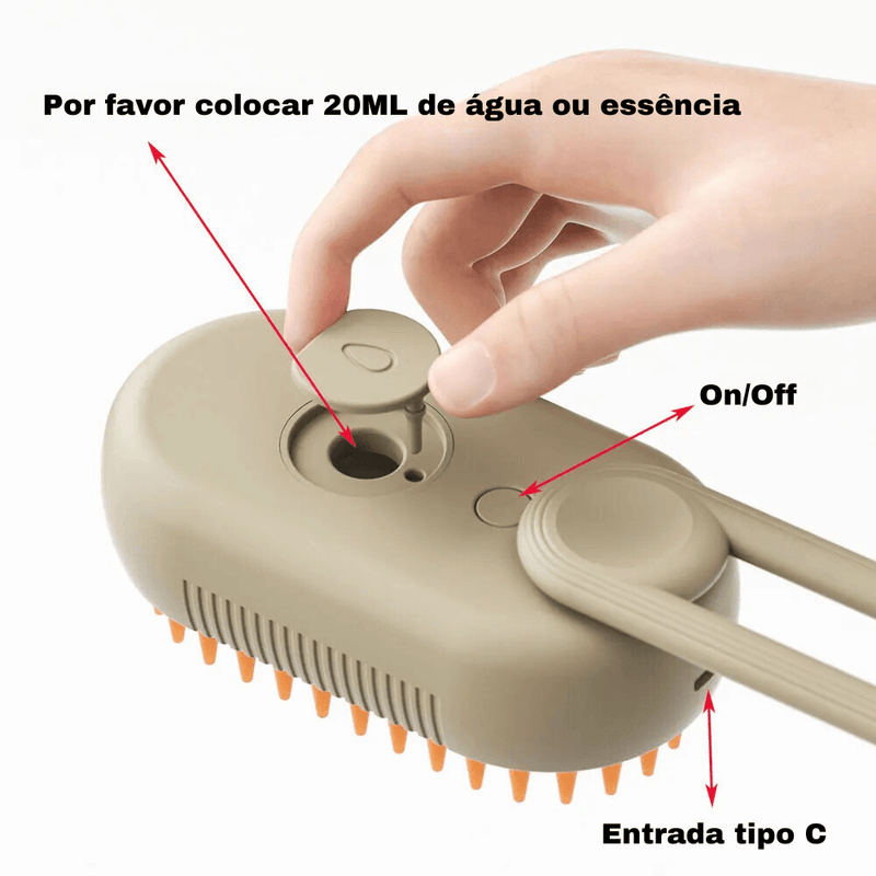 Pet Hair - Escova 3 em 1 - Limpeza e Eficácia garantida