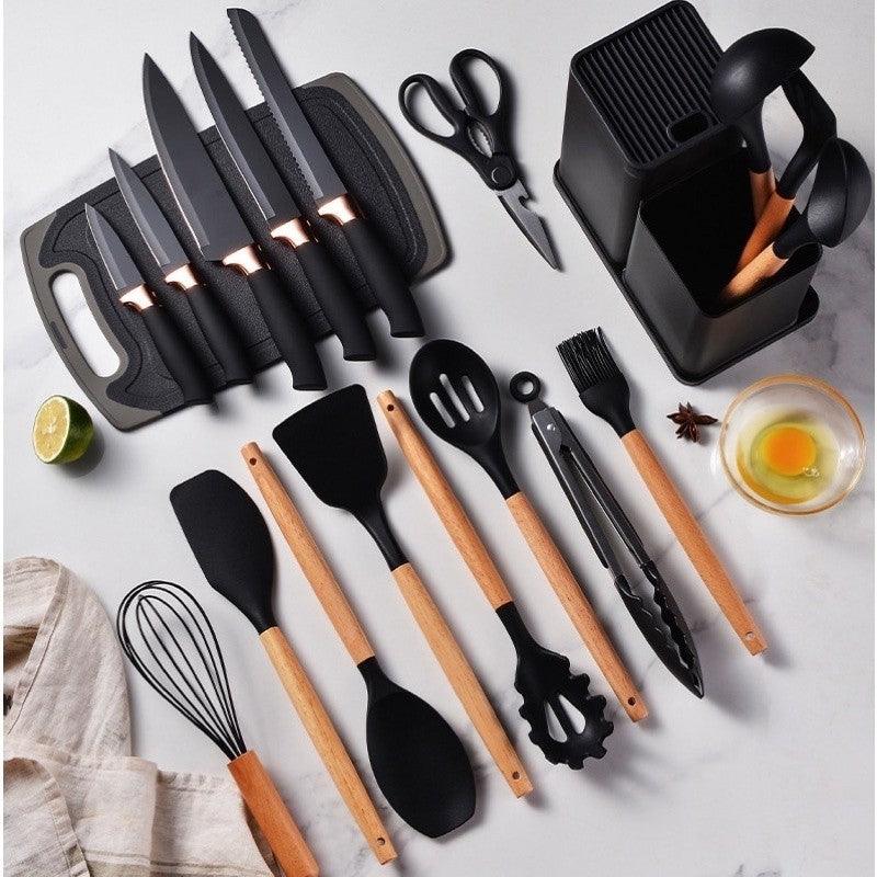 Kit de Cozinha 12 Peças de Silicone Premium