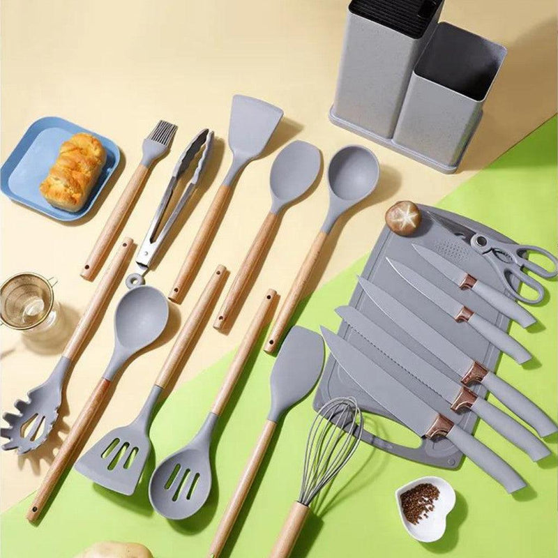 Kit de Cozinha 12 Peças de Silicone Premium